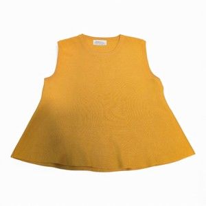 Campania Fantastica Yellow Sleeveless Crewneck Top M